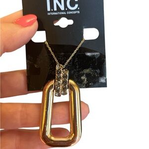 INC International Concepts Gold and Silver Pendant Necklace
